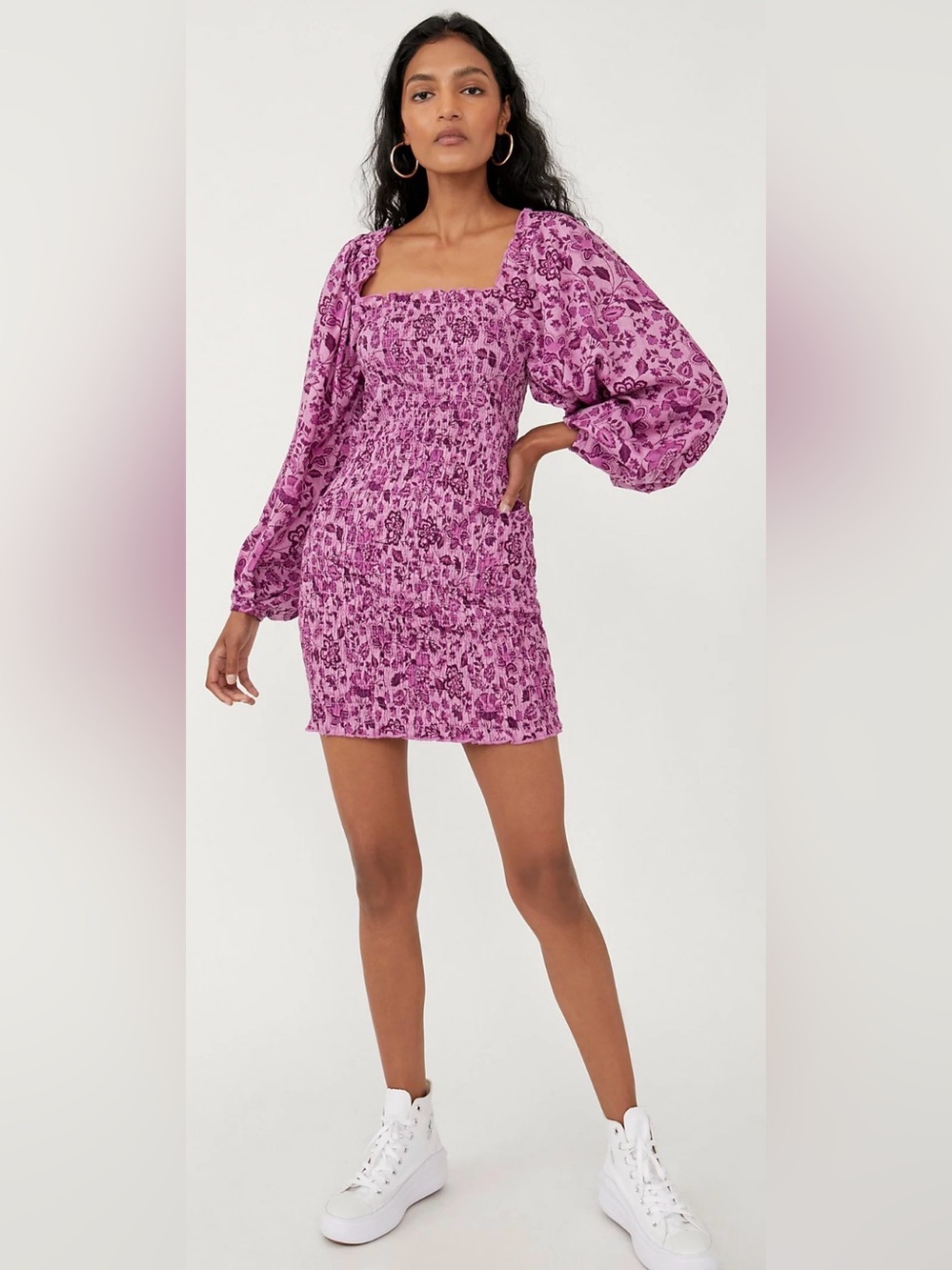 Free People Smock It To Me Mini Dress